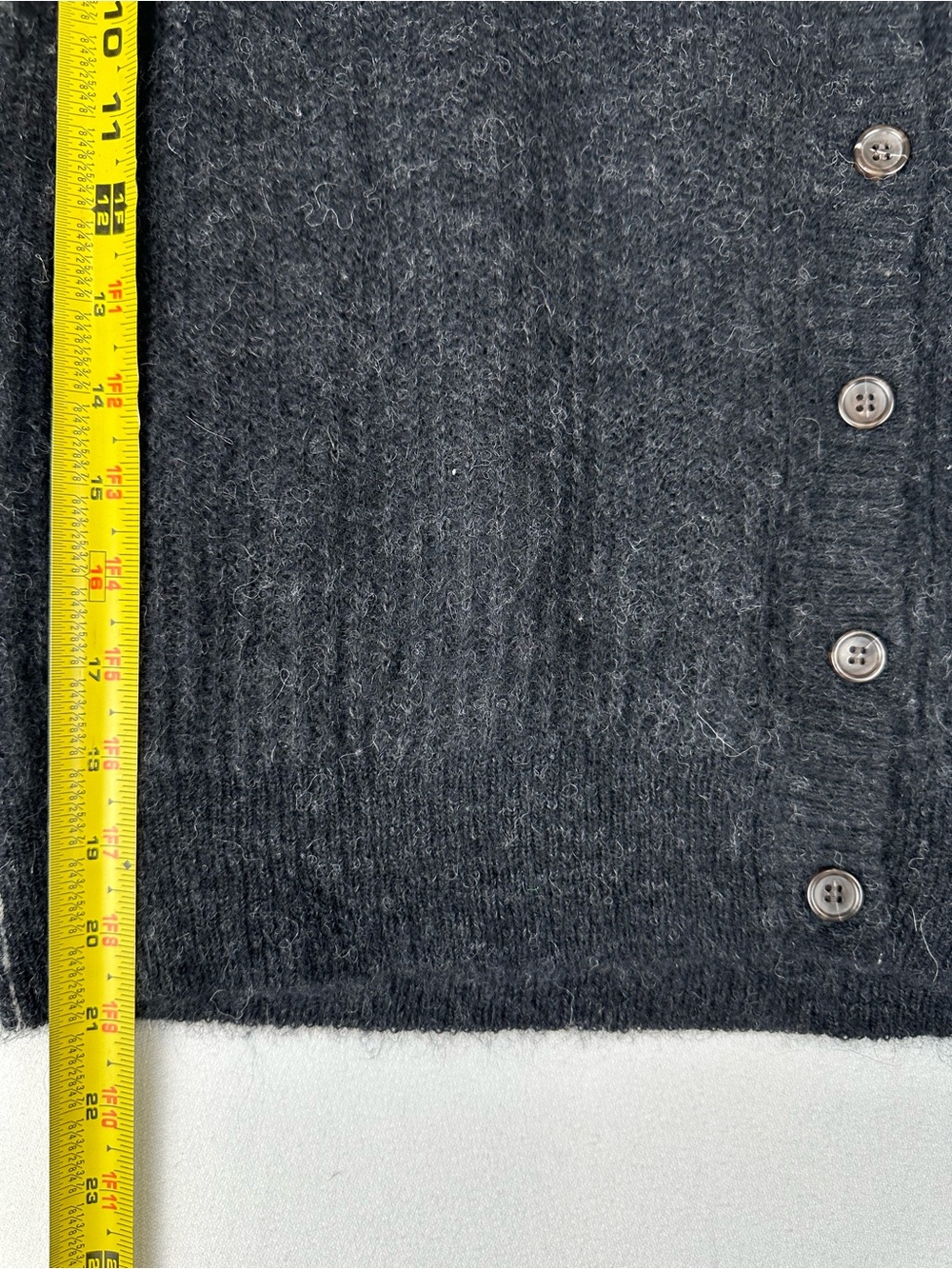 Everlane Collared Button Down Alpaca Blend Sweater Cardigan Office Minimalist - Picture 8 of 8